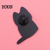 Cat Shape Brooch Cartoon Pin for Clothing, Enamel Kitten Alloy Badge Clothing Accessories Pin, Backpacks Hats Scarves Decorative Accessory,