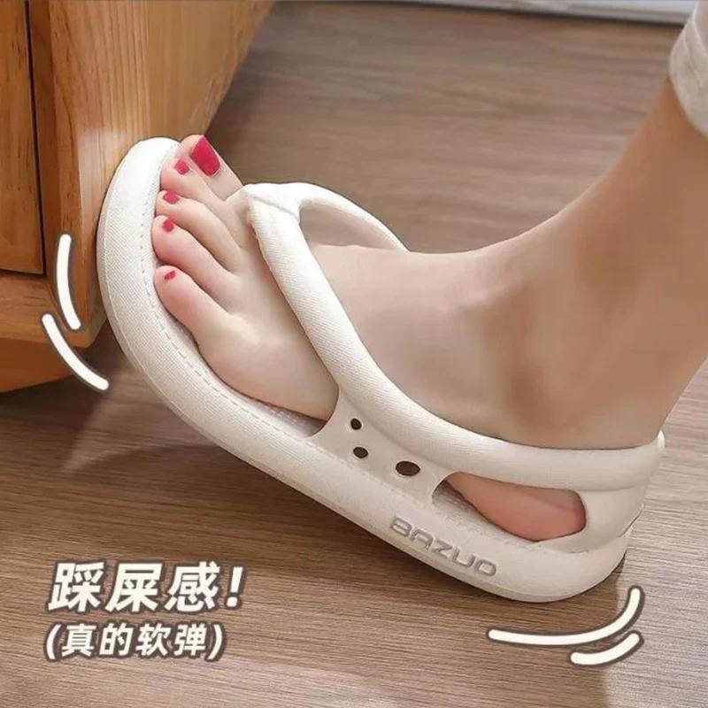 Fashion Flip Flops Mens Thong Sandals Summer 2025 New Female Shoes Thick Bottom EVA Non-slip Slide Slippers Outdoor Indoor Couples Shoes