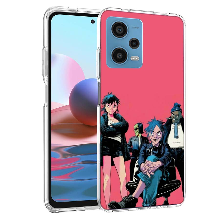 

Gorillaz Anime Phone Case For Redmi Note 13 12 14 15 Pro Plus 13R 11 11T 11E 11S 10 Pro 10S 9 9S Cover Cell Clear TPU Capa Cases Redmi Note 11(11S)4G
