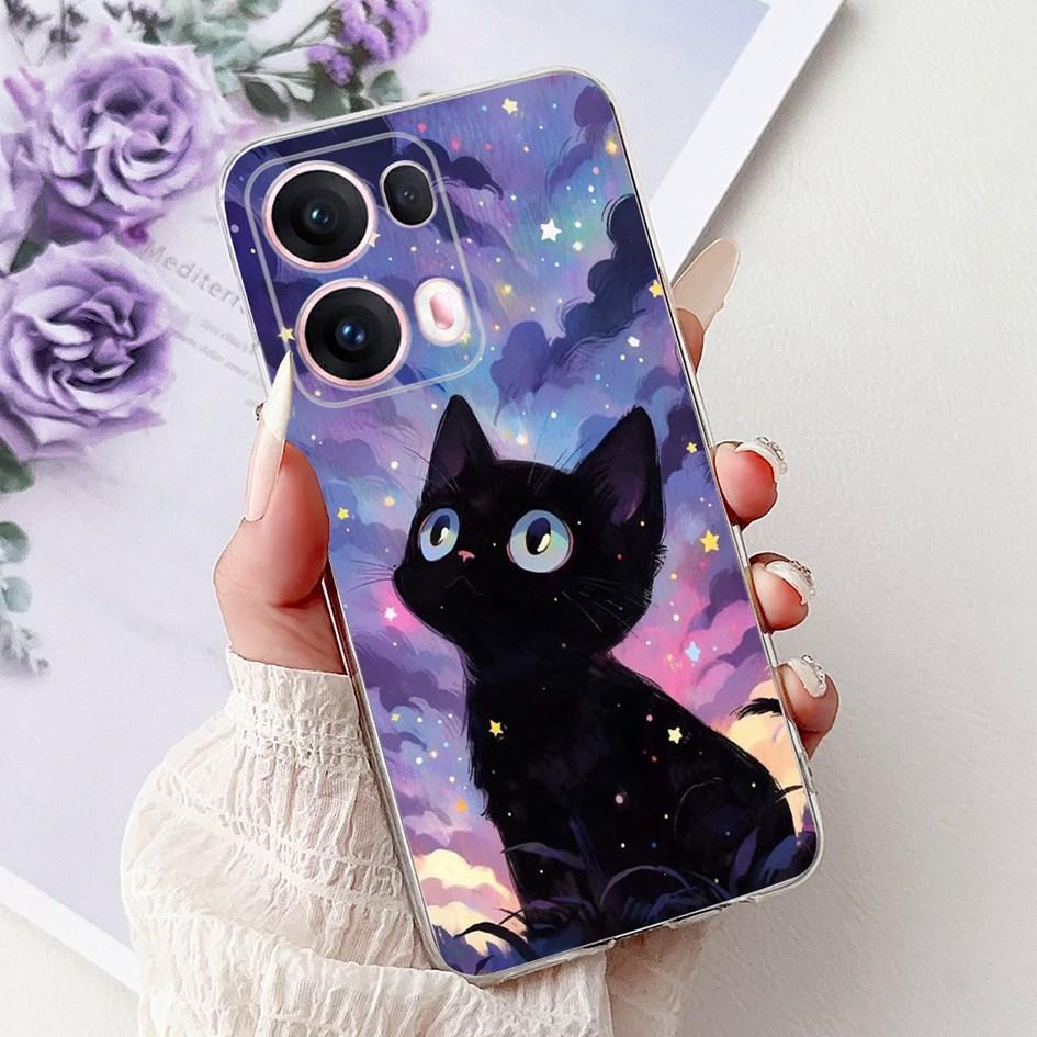 For OPPO Reno13 Pro 5G Case CPH2697 Fashion Flower Butterfly Soft Silicone Phone Cover For OPPO Reno 13 CPH2689 Reno13Pro Bumper