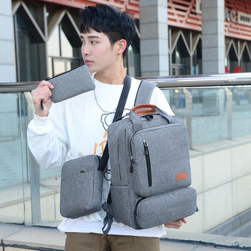 Schoolbag1011 new simple and stylish backpack multi-functional computer bag outdoor leisure large-capacity travel backpack