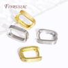 18K Gold Plated Brass Inlaid Zircon Geometry Hoop Earrings for Women Wedding Jewelry Accessories 2025 New Trendy Gifts