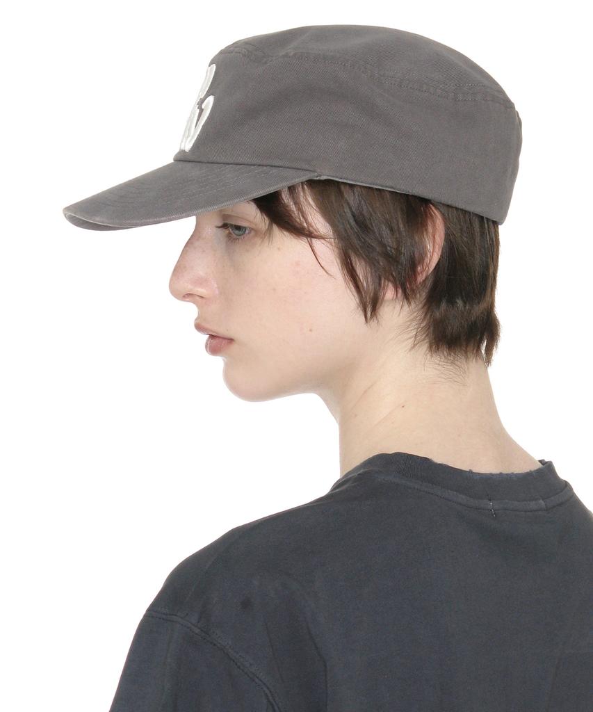 PARTIMENTO WOMEN Pw Symbol Pillbox Cap_Charcoal