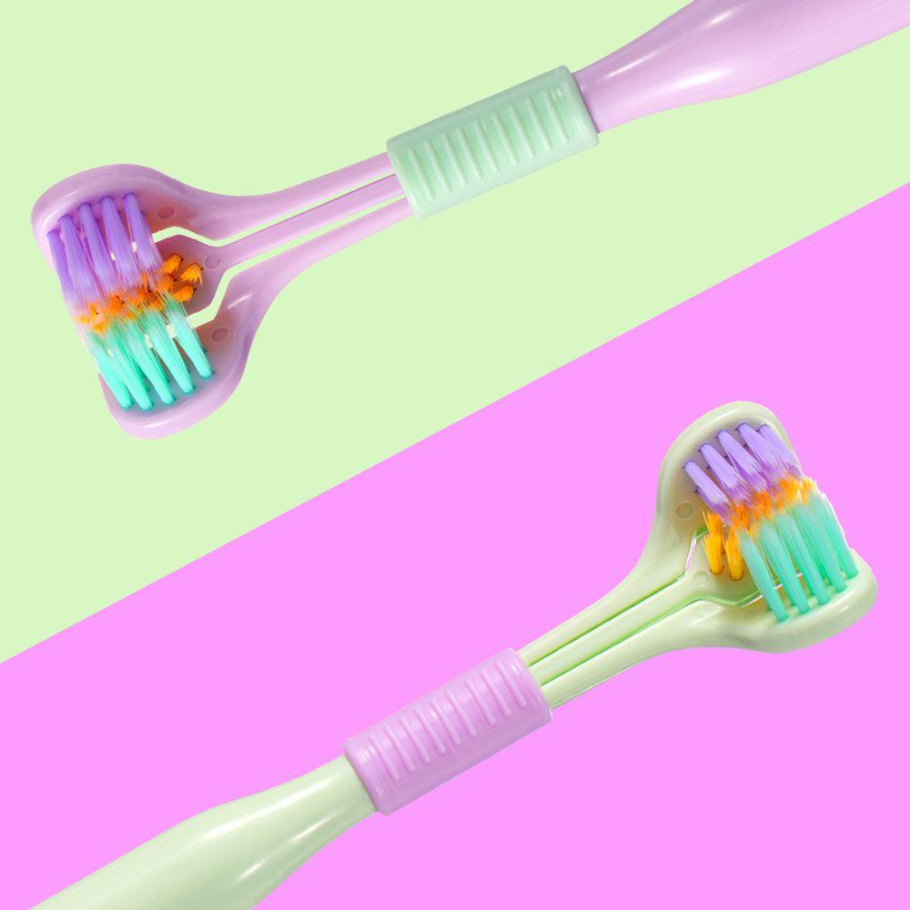 Cleaning Oral Health Cleaner Oral Hygiene Tool Three Sided Toothbrush Tooth Brush Oral Care Brush