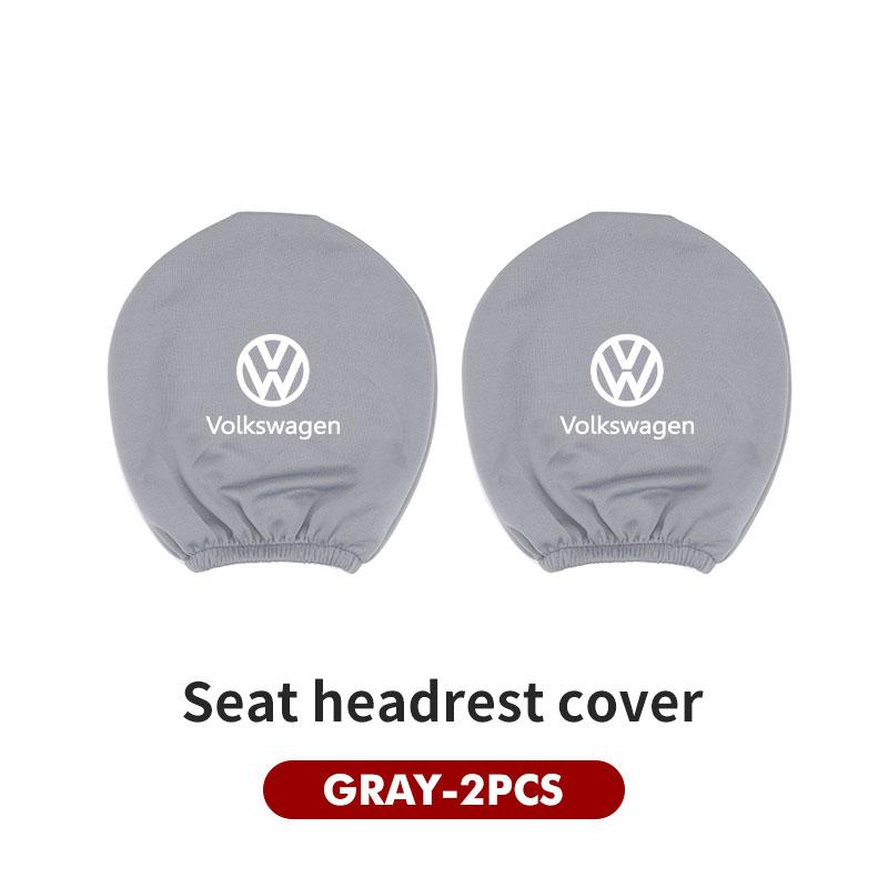 RUN1 For Volkswagen VW Car Seat Headrest Pillow Anti-Dirty Protective Cover Dustproof Scirocco Passat Polo B5 B6 B7 CC Tiguan Sharan