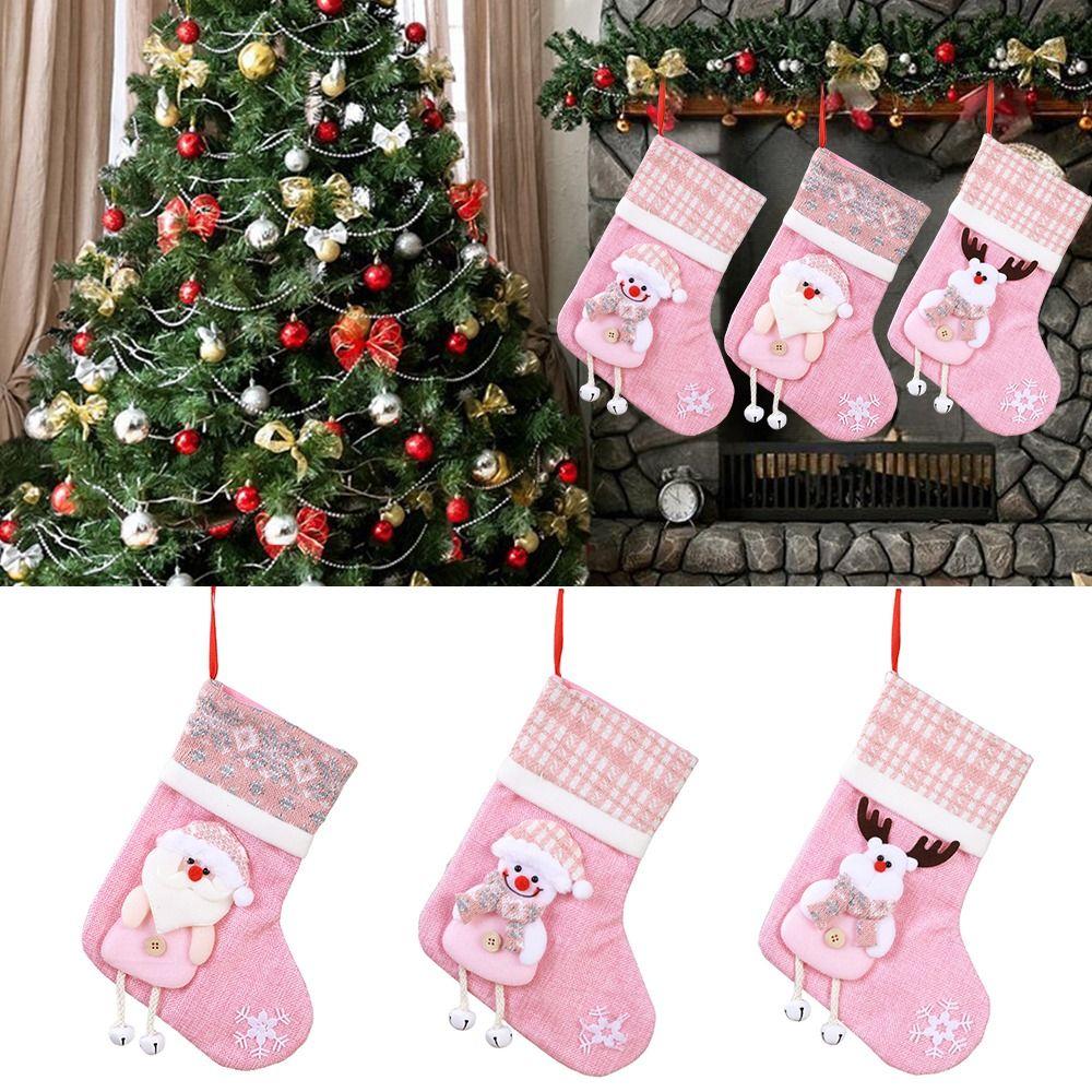 Elk Xmas Ornaments Large Plush Xmas Socks New Christmas Socks  Merry Christmas