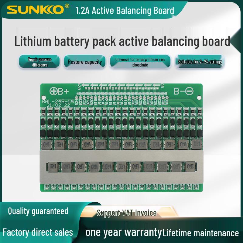 NMC Li-ion Battery Active Balancing Board: 4-24 String Voltage Balance & Capacity Recovery Device