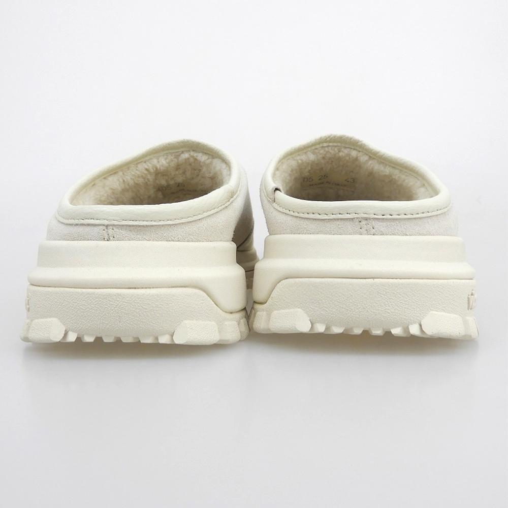 1piu1uguale3 Suede and Grained Leather 113 CALORE MULE Mule Sneakers, Off-white, Size 43, MRG602 Shoes 43 Off whiteUsed