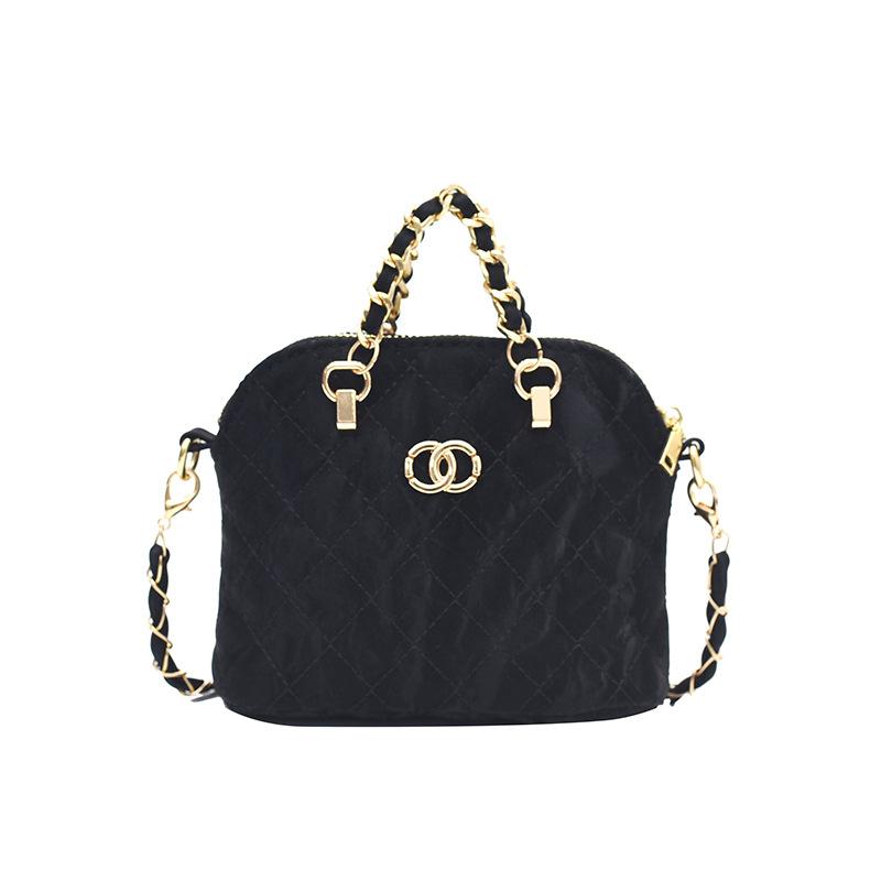 

Милая детская сумка-ракушка в корейском стиле, из уютной дышащей ткани, идеально подходит для ежедневного использования чёрный