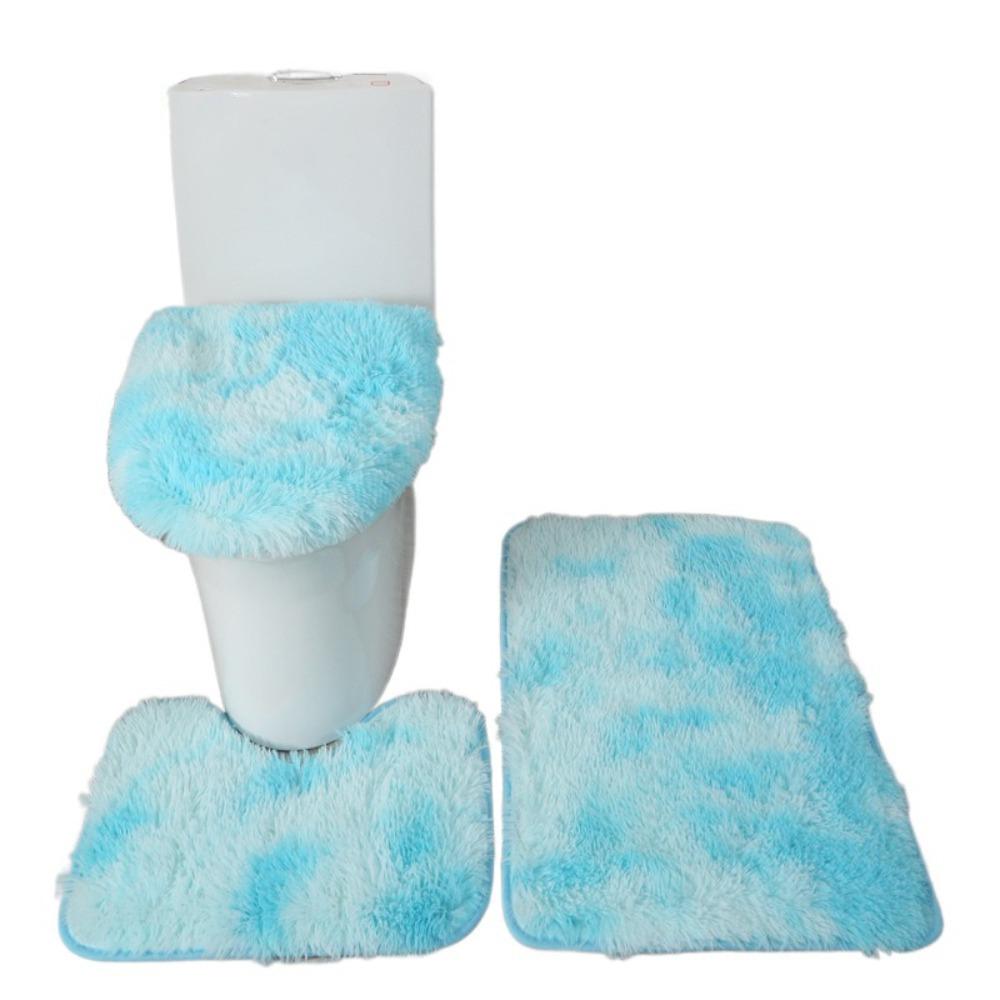 3pcs Anti Slip Floor Mat Absorbent Toilet Cushion Toilet Pad Toilet Cover  Living Room