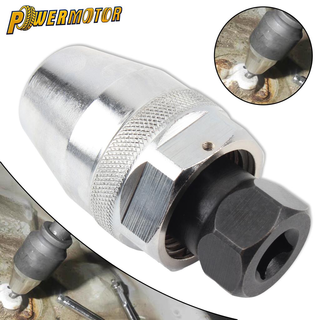 Motorcycle Damaged Bolt and Stud Extractor Repair Tool 3/8in Drive Stud Extractor Grips and Removes 1/4-Inch to 1/2-Inch Studs