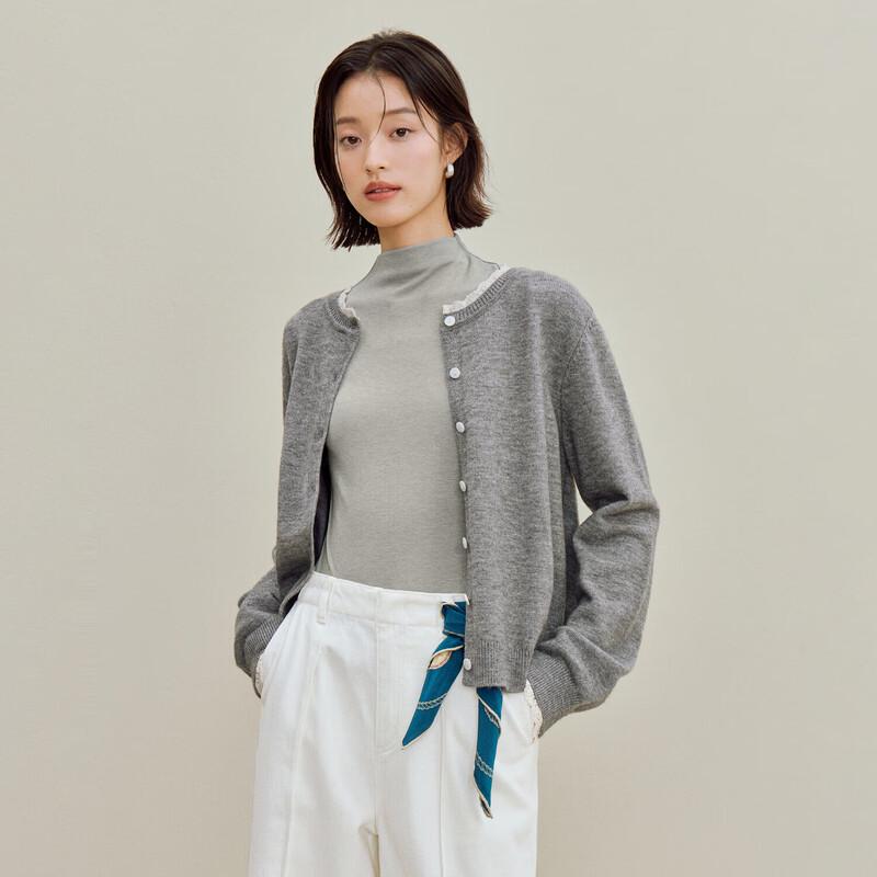 

Женский кардиган Yinman с мягким на ощупь кружевным лацканом S