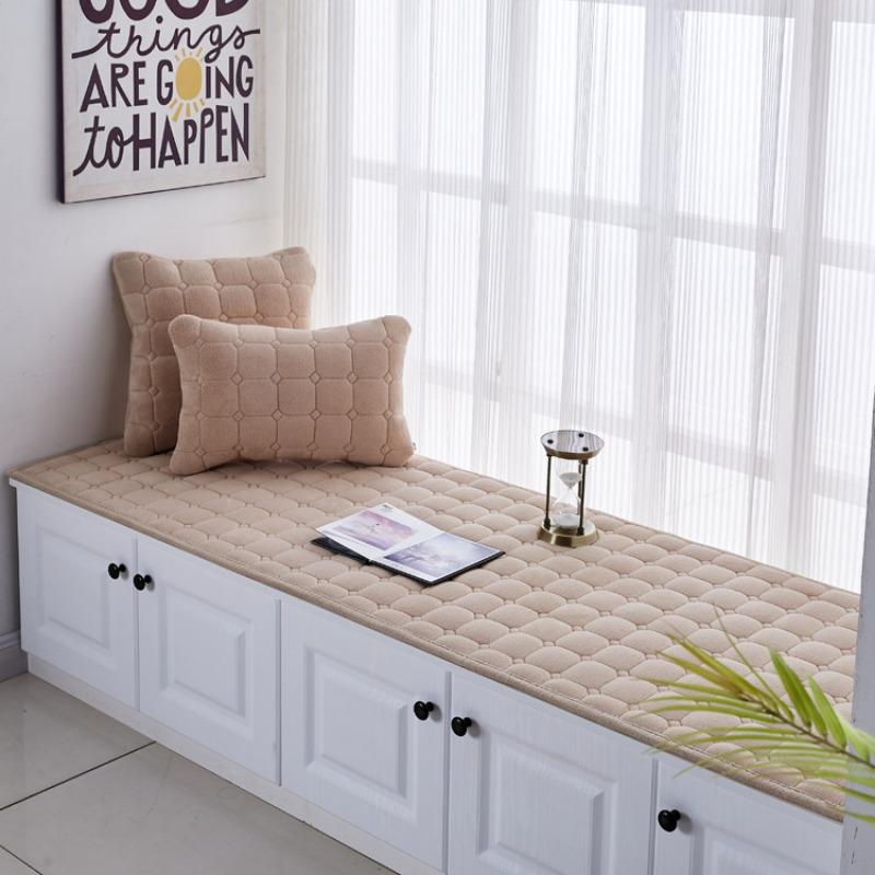 Bay Window Cushion European Style Window Sill Cushion Bedroom Balcony Cushion Decoration Tatami Non-slip Sponge Cushion