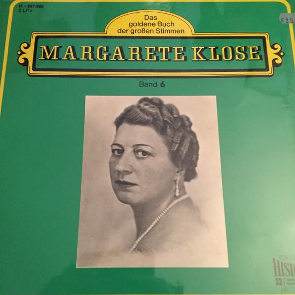 

LP Record MARGARETE KLOSE Das Goldene Buch Der Groen Stimmen H6678 Top Classic His 1972 Germany Classical Used