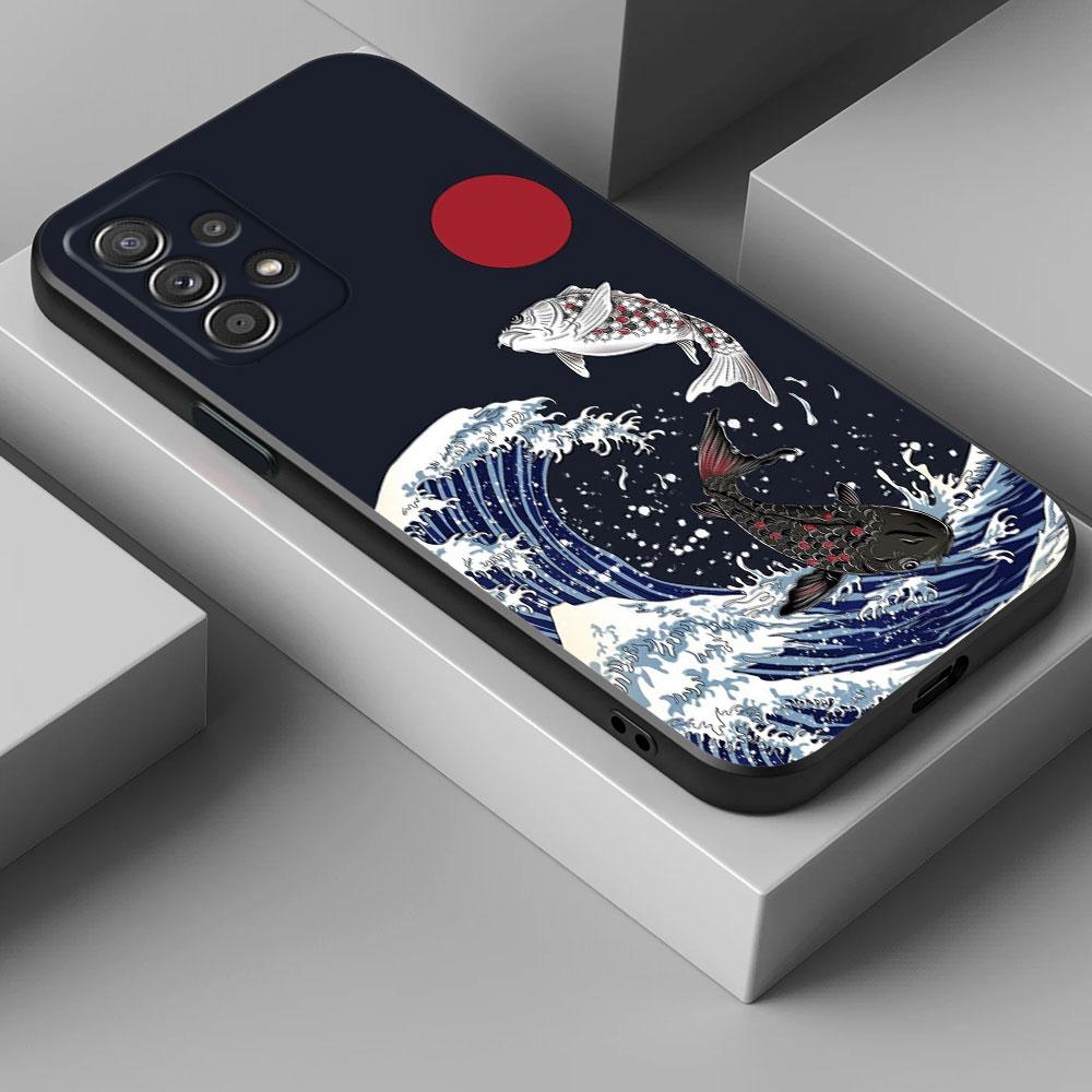 Katsushika Hokusai Japanese Art Great Wave Phone Case For Samsung Galaxy A15 A25 A24 A23 A22 A21S A13 A05S A04 A03 A02 A14 Cover