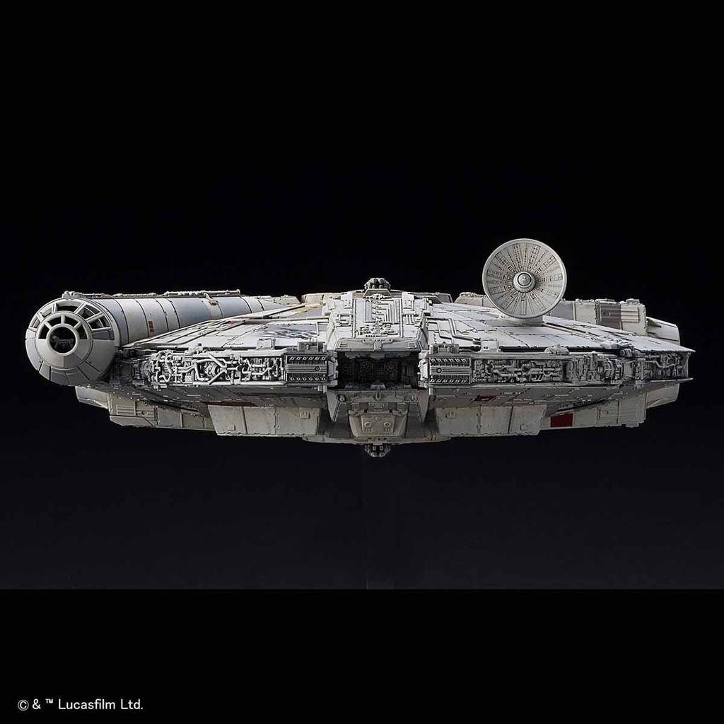 BANDAI SPIRITS Star Wars Millennium Falcon (Star Wars: The Rise of Skywalker) 1/144 Scale Pre-Colored Plastic Model