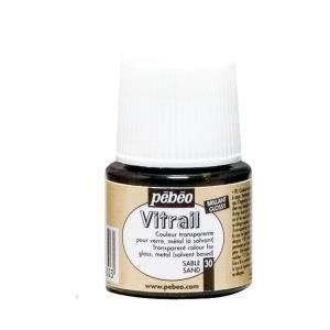 Peinture Vitrail - Pébéo - Sable - 45ml - Transparent - Brillant