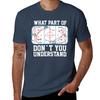 Funny Ice Hockey Tactics Tshirt Tough Fabric Work Tee