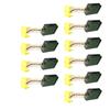 10pz Spazzole di Carbone 5x8x11mm Adatte per PARKSIDE PHKS1450 KH3141 & Top CRAFT TWS125