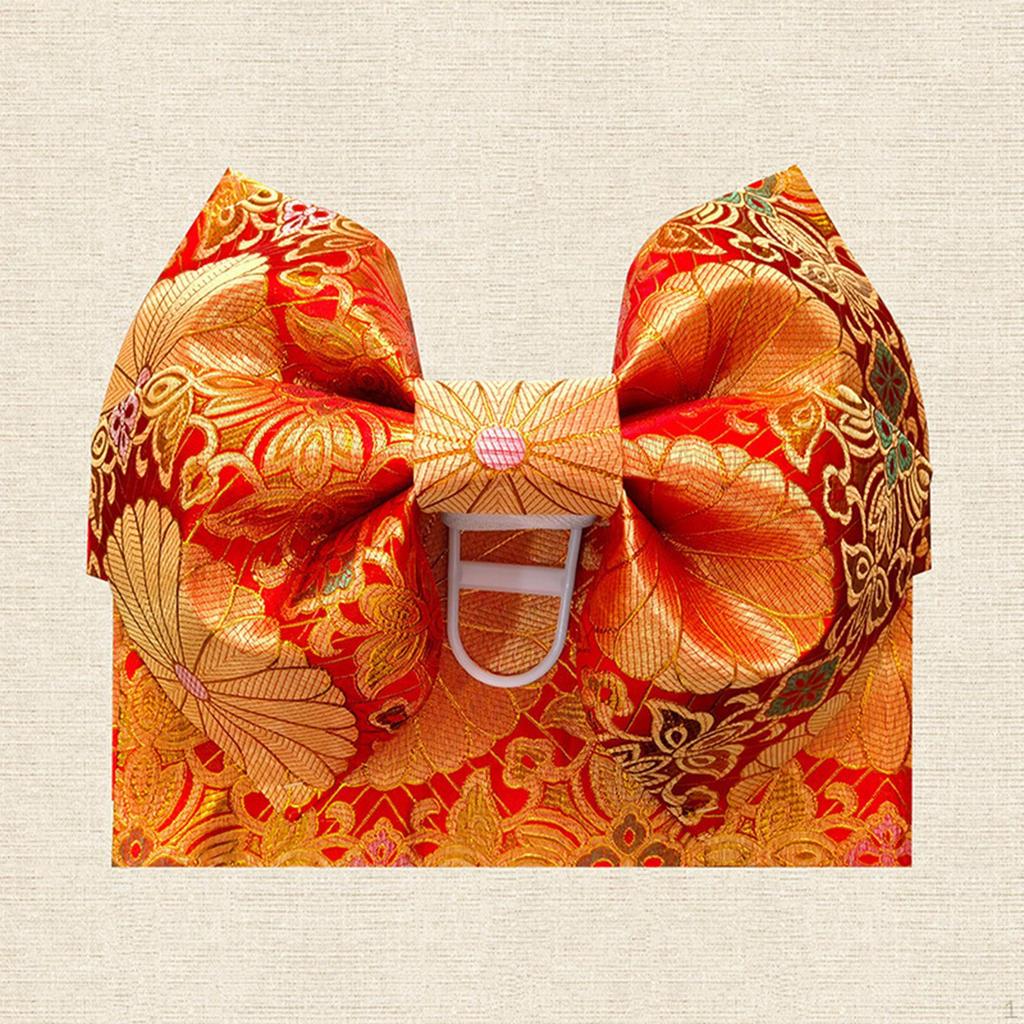Japanese Kimono Bow Belt Pre Tied for Lady Costume Accessories Dress Cosplay