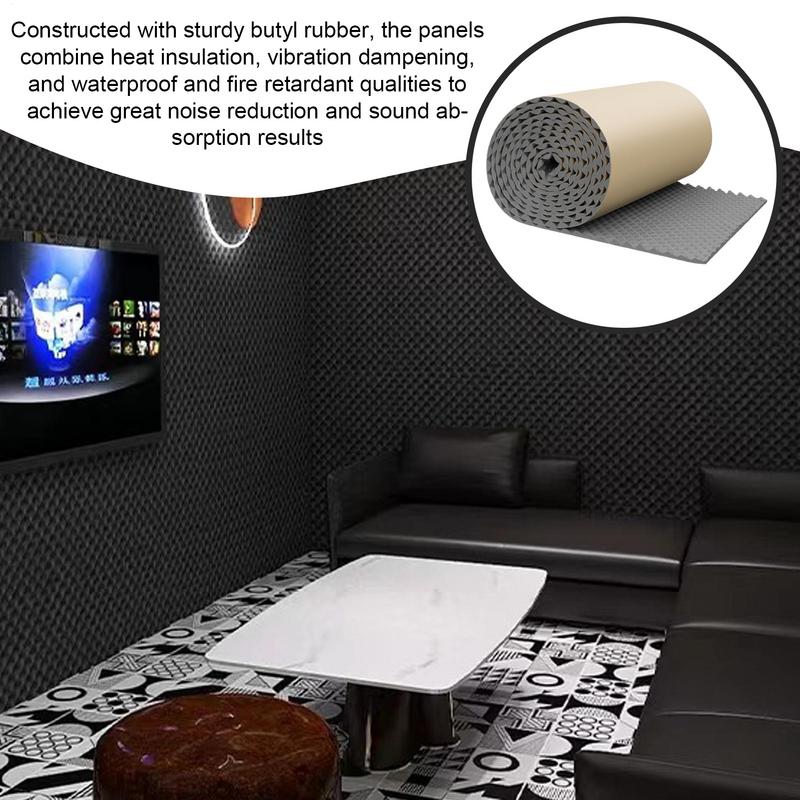 50x200cm Soundproof Cotton Sound-absorbing Cotton KTV Wall Indoor Recording Studio Sound-absorbing Board Self-adhesive silencer
