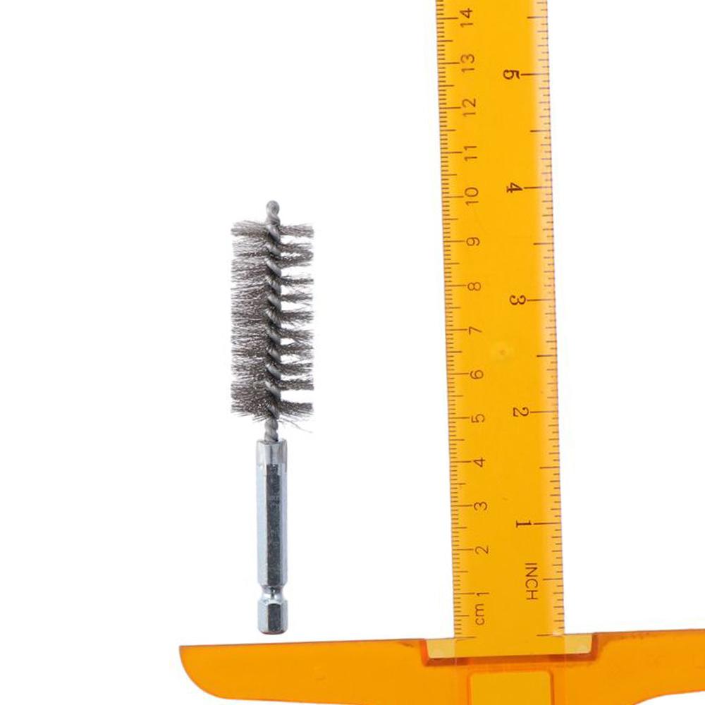 6Pcs Different Sizes Stainless Steel Bore Brush 4'' Long Bristles Wire Brush  Rust, Cleaning Tubes
