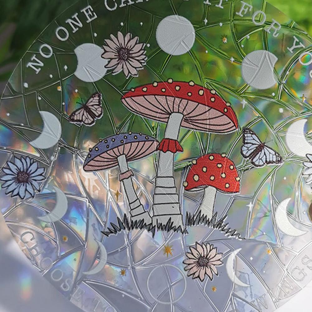 Rainbow Sun Catcher Wall Stickers PVC Window Mirror Sticker Bedroom Decoration Window Decal For Home Decor Rainbow Maker