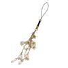 Phone Lanyard Wrist Strap Orchid Charm Keychain Detachable Phone Charm Antilost Cellphone Hangings Cord for Bag Purse