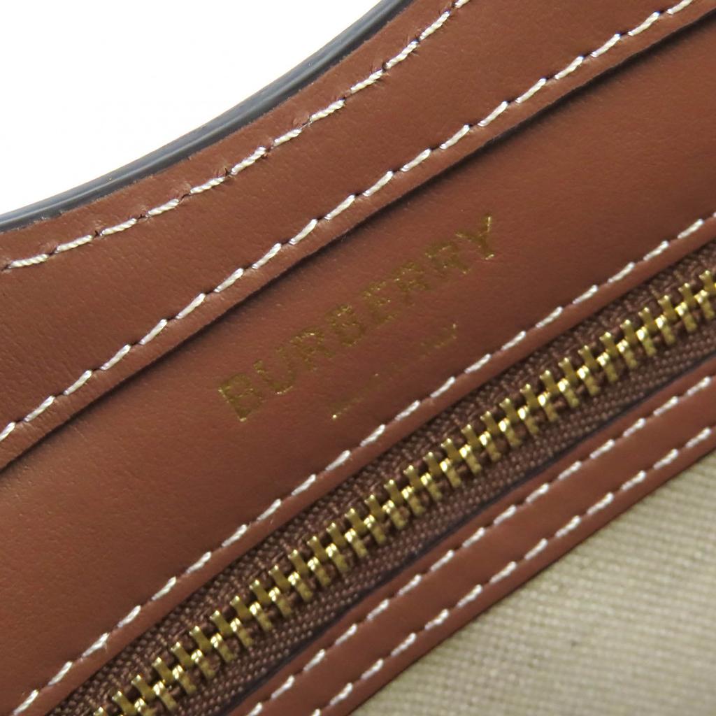 Pristine BURBERRY Shoulder Bag Mini pocket bag Canvas and leather 8039361 Used