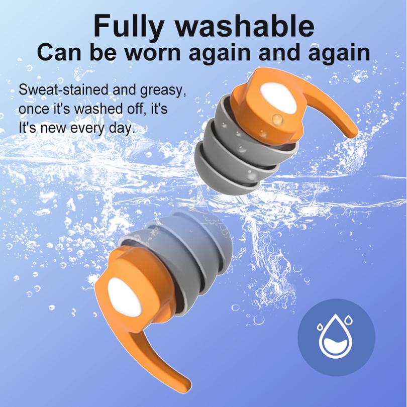 1Pair Ear Plugs For Sleeping Tapones Para Dormir Noise Reduction Swimming Ear Plug Waterproof Bouchon Oreille Sleeping Earplugs
