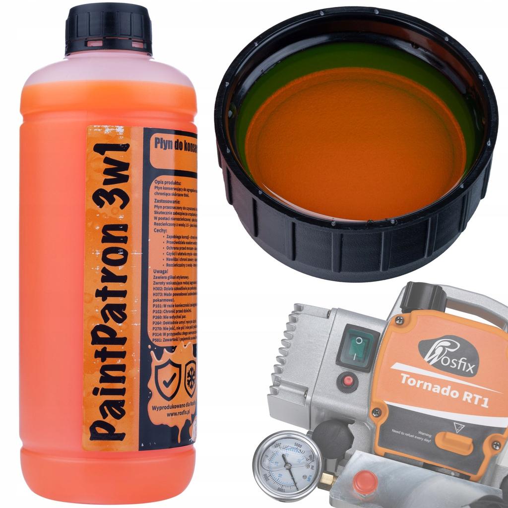 Rosfix Agregat Malarski Tornado RT4 UltraSpray 3000W – Wydajność 3,2L/min | Ciśnienie 22MPa | Zestaw z Dyszami 519 i 513