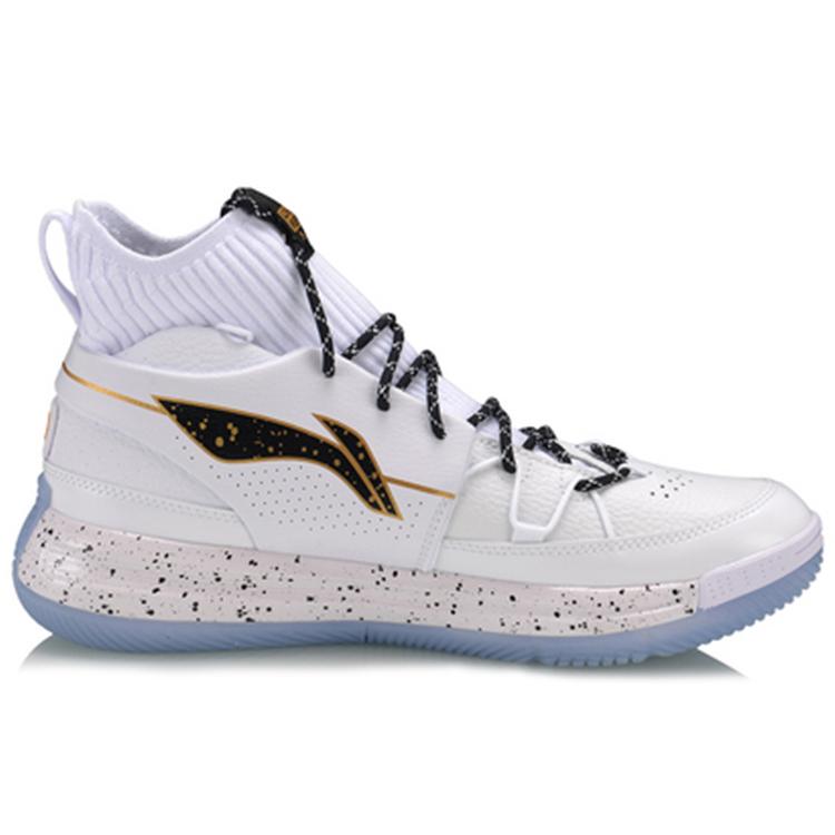 Li Ning 937 Rebirth Textile, Synthetic Leather Slip Resistant Abrasion Resistant High top Vintage Basketball Shoes AGBQ027-2