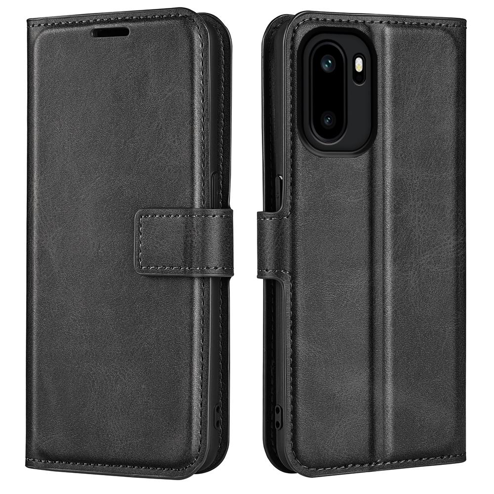 For OnePlus Ace 6 5G Stand Case Anti-Scratch Calf Texture Leather Phone Cover