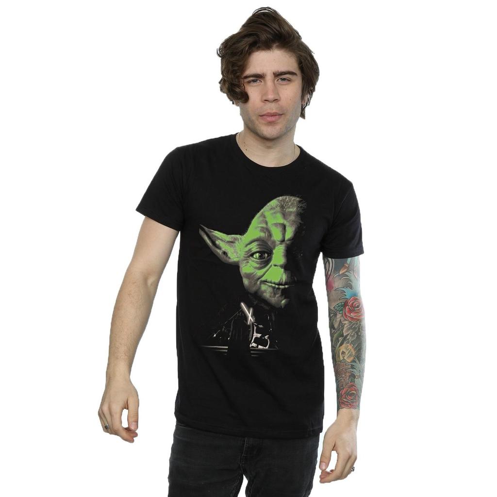 Star Wars Mens Yoda Green Face T-Shirt