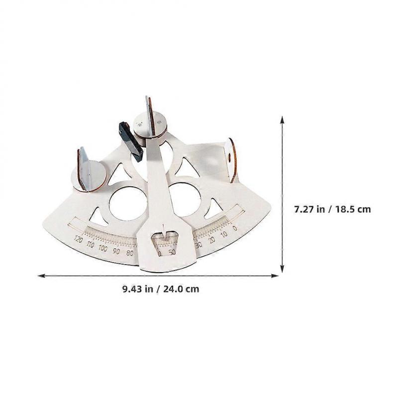 Šestpencový model Námořní dřevěný sextant Montážní hračka pro děti Hraní 3 sady