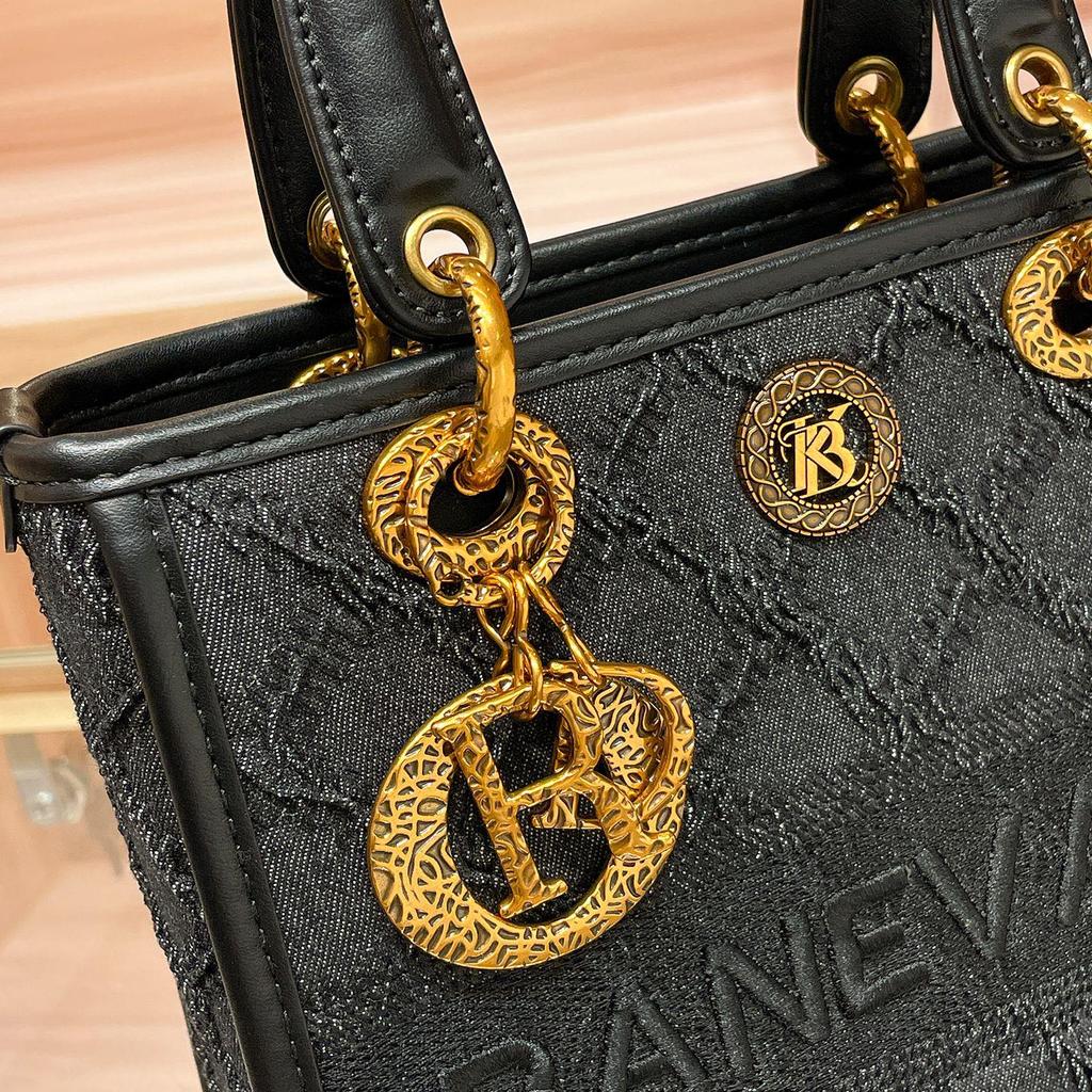 Princess Banny 2024 Embroidered Denim Lady Di Bag - Versatile Women's Shoulder & Crossbody Bag
