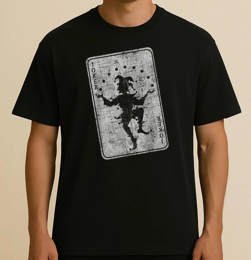 Joker playing card jester poker player halloween costume T-Shirt S-4XL XXXL