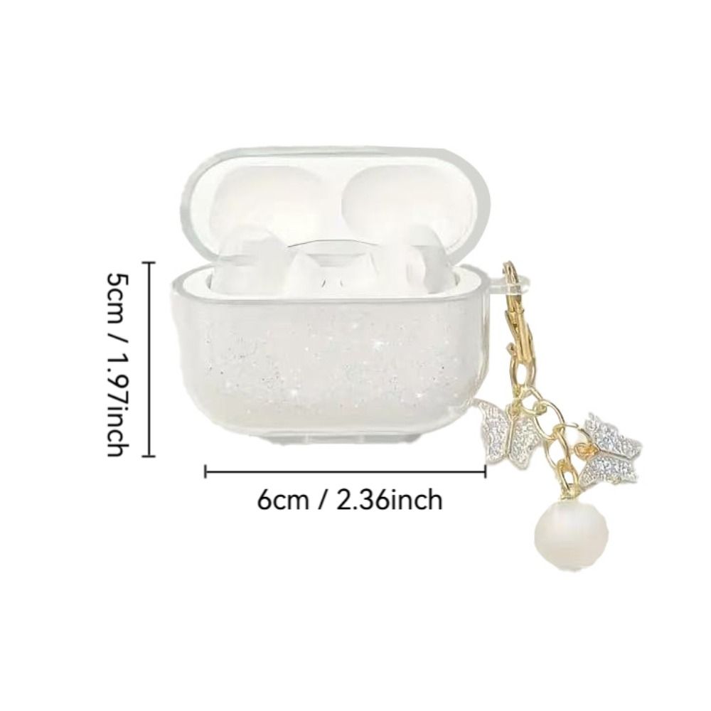 TPU Bluetooth Pouzdro na sluchátka Průhledné třpytivé ochranné pouzdro pro Airpods 1/2/3/4/pro/pro2