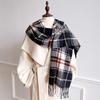 Luxury Winter Plaid Scarf for Women Men British Style Cashmere Scarves With Tassel  Christmas Female Winter Warm Clothing
