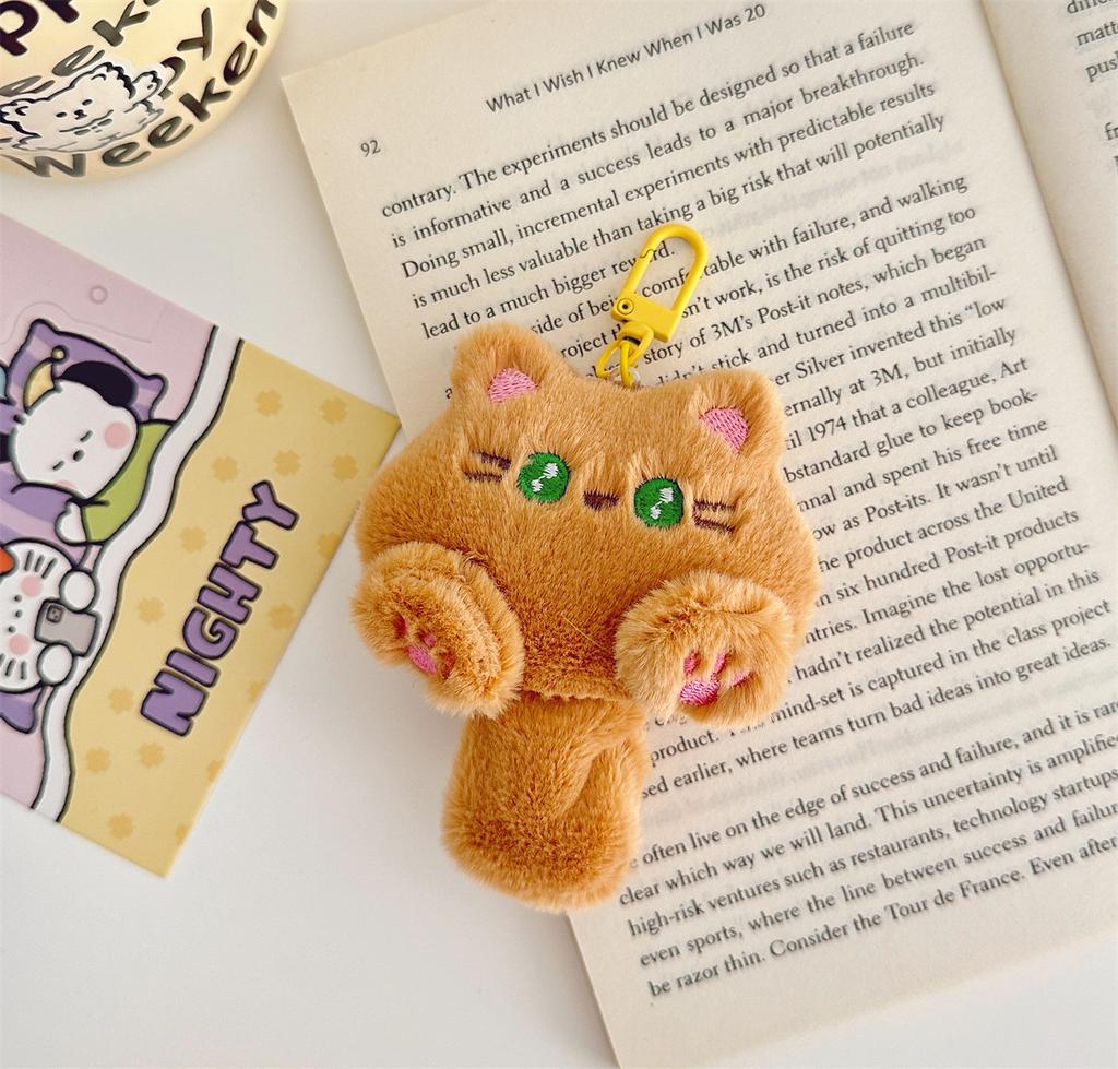 Funny Joy Cute Plush Kitten Doll Pendant Girl Backpack Doll Pendant Couple Bag Keychain Decoration Small Gift