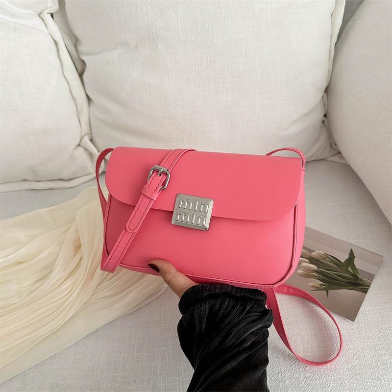 Stylish And Minimalist 2024 Spring Small Shoulder Bag For Women Trendy Pu Saddle Bag