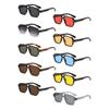 Casual Retro Men's Sunglasses Square Double Bridge Driving Business Sunglasses UV400 Protection Rivets Sun Glasses for Women Men