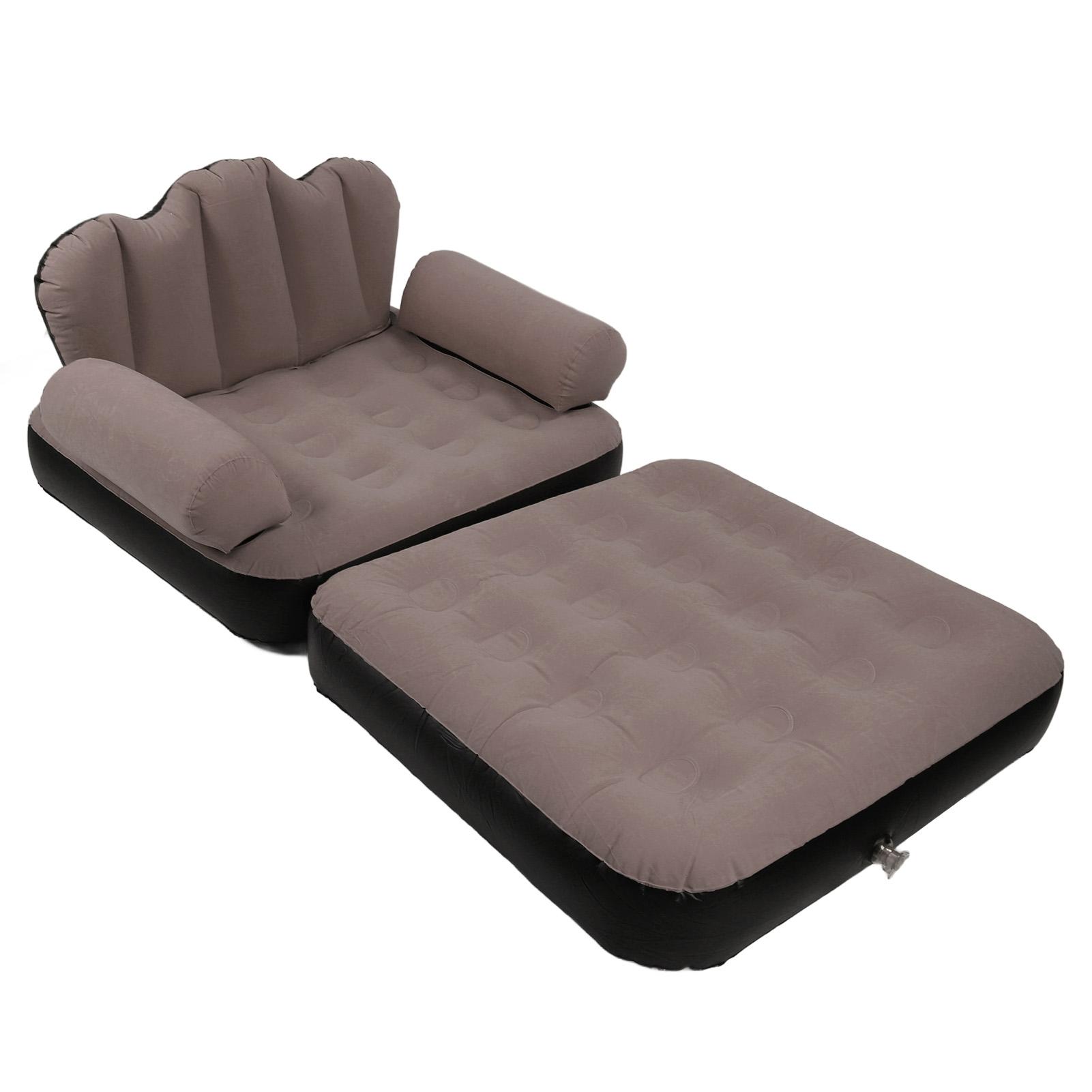 Двухцелевой надувной диван-кресло Многофункциональный складной надувной диван-кровать и надувное кресло для помещений и улицы