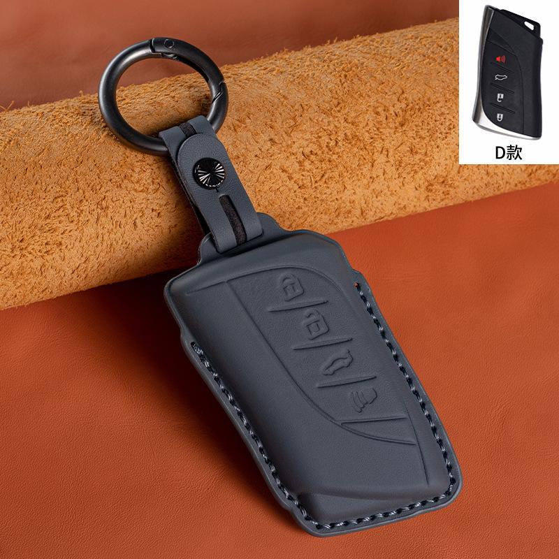Leather Key Cover For Lexus  Es200 260 Es300 Nx200 Lx570    Car Key Case Holder Ring