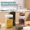 Plastic Sealed Jar Transparent Leakproof Moisture-Proof Kitchen Organizer Storage Box For Pasta Grain Snack Food Seasonings