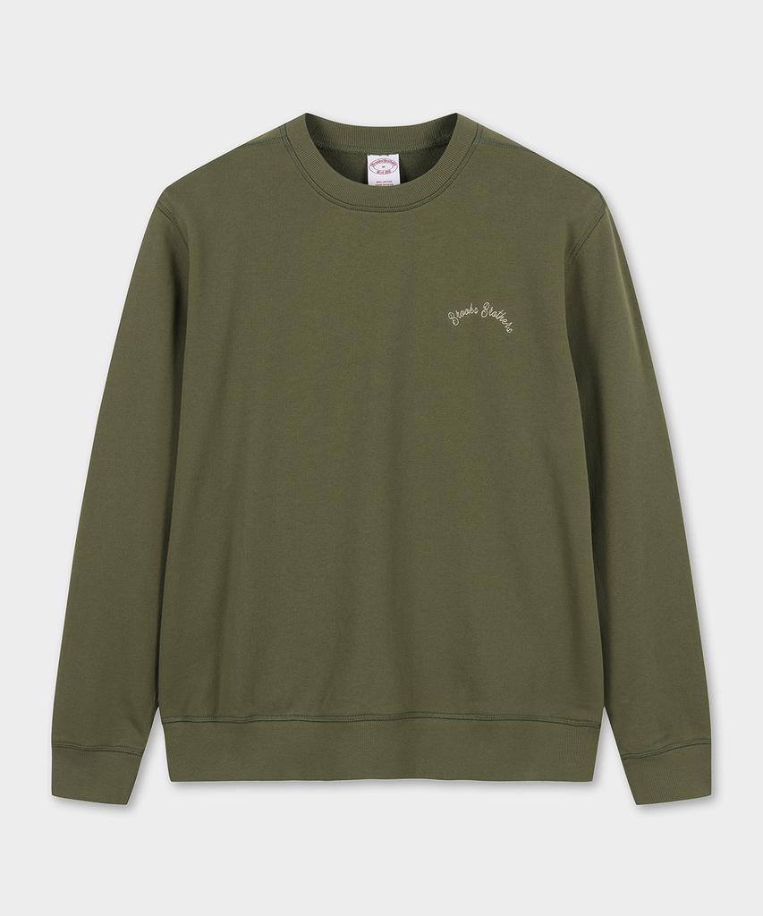 BROOKS BROTHERS Bb Embroidered Sweatshirt (Khaki) (Bbnpmb102A2Fs)