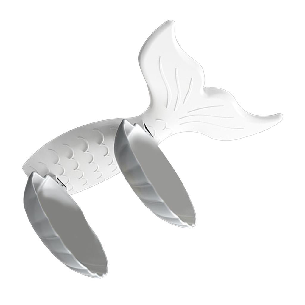 Double Layer Soap Dish Wall Mounted PP Goldfish Shaped Soap Draining Holder for Bathroom