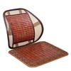 Bamboo Lumbar Support Cushion - Breathable Car & Office Backrest Pillow for Summer