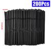 50-3000PCS Black&Colorful Drinking Straws Party Rietjes Kunststof Beverage Straw Milk Tea Kitchen Accessory Wholesale