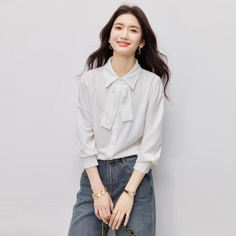 Women s Long Sleeve Chiffon Commuter Shirt XL